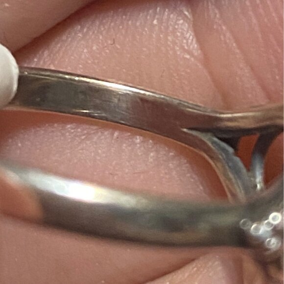 Ring Size 7.5 Tourmaline Green Sterling Silver 925 Women Semi-Precious Stone - Picture 11 of 12